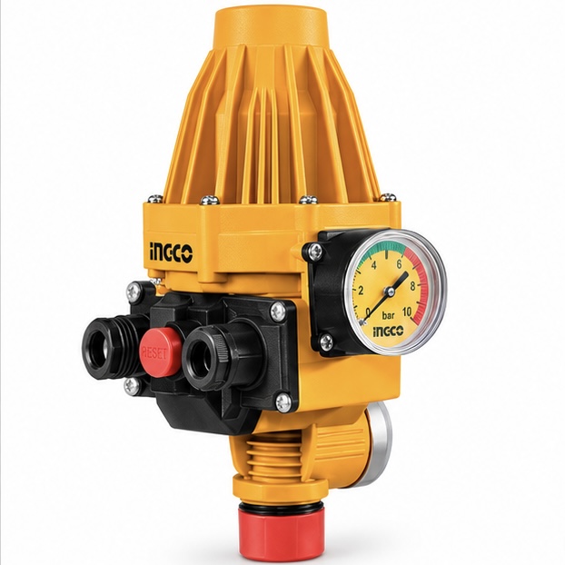 Control Automático de Presión para Bomba de Agua 10 Bar 10A INGCO UWAPS002