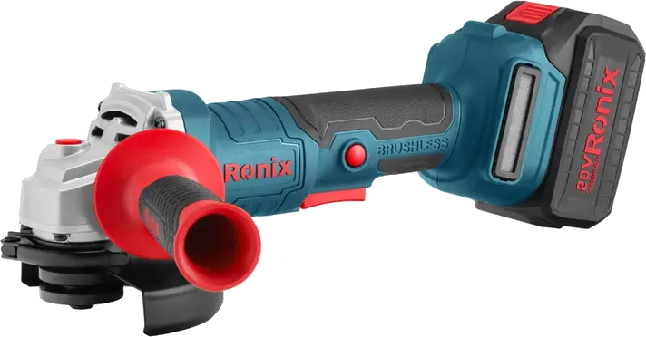 Kit de amoladora angular inalámbrica brushless 20V 125 mm RONIX 8657 sin fondo